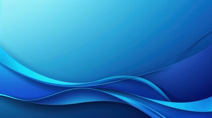 Fototapeta premium Blue gradient background with a smooth finish.