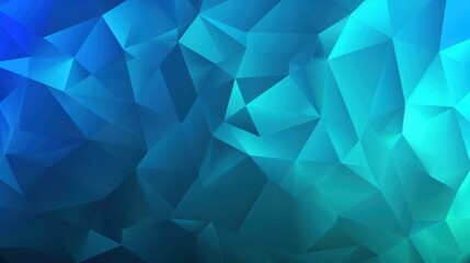 Fototapeta premium Bold blue polygonal abstract background with gradient. Ideal for posters, banners, and templates. Vector illustration.