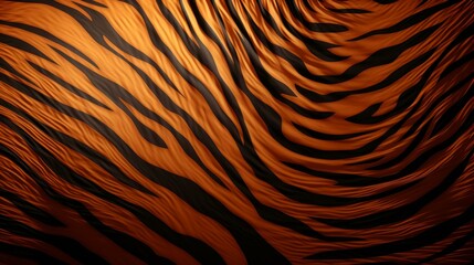 Fototapeta premium Elegant tiger stripes pattern fluid, flat design with intricate detail, highquality texture.