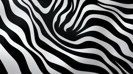 Elevate your style with this sophisticated zebra print texture featuring fluid lines and intricate patterns in a highquality flat design.