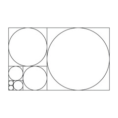 golden ratio vector illustration for your design needs