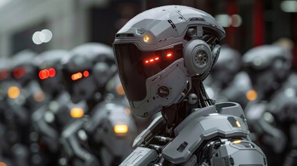 複数のロボット	
