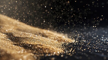 A close-up shot of a dust cloud on a black background, suitable for use in scientific or industrial contexts