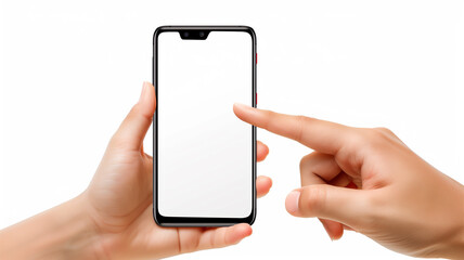 スマホを操作する手元のクローズアップ