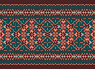 Geometric Ethnic pattern design for background · Premium. Abstract ethnic ikat background Ethnic seamless pattern in tribal Fabric Mexican style.