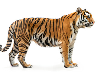 Obraz premium tiger isolated on white background