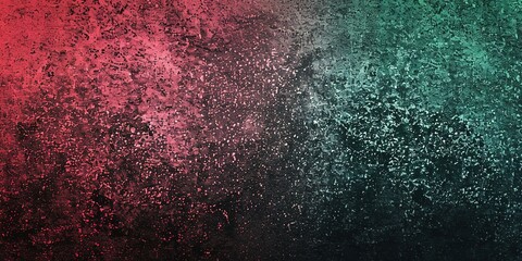 Black red green grainy texture gradient background