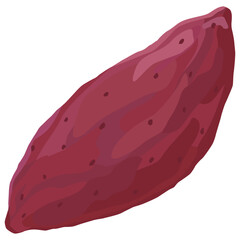 シンプルなさつまいものイラスト ベクター素材