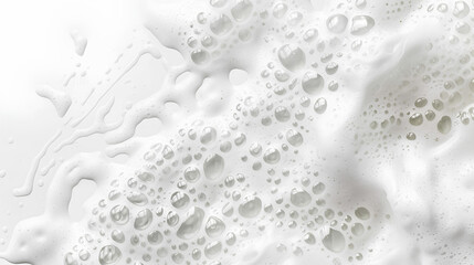 Naklejka premium white soap foam isolated on white background 