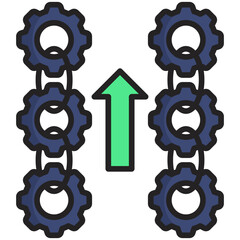 Vertical Integration Icon