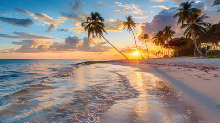 Fototapeta premium sunset on the beach