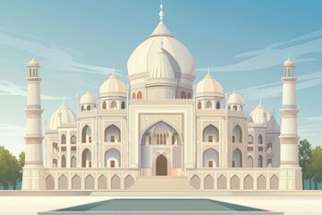 Fototapeta premium A detailed vector of a famous temple