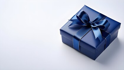 Obraz premium laxury gift box ,white background,space for text and copy space,top view