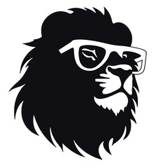 Lion Wearing Sunglasses