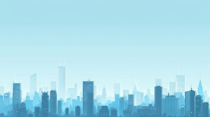 Fototapeta premium Abstract Vector Illustration, Futuristic blue Urban city Landscape with Advanced Smart City Technology, Graphic Resources, Wallpapers, Brochure, Websites, banner design, Advertising, web, background 
