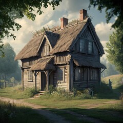 Obraz premium old abandoned house