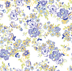 seamless pattern with flowers