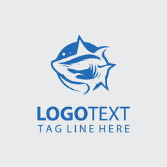 Shark Fish Logo Illustrations