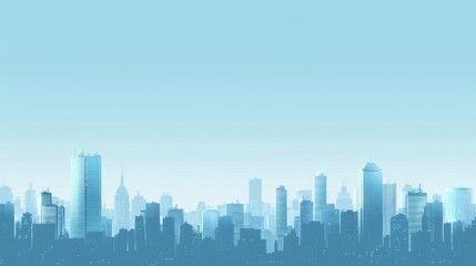 Obraz premium Abstract Vector Illustration, Futuristic blue Urban city Landscape with Advanced Smart City Technology, Graphic Resources, Wallpapers, Brochure, Websites, banner design, Advertising, web, background 