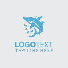 Shark Fish Logo Illustrations