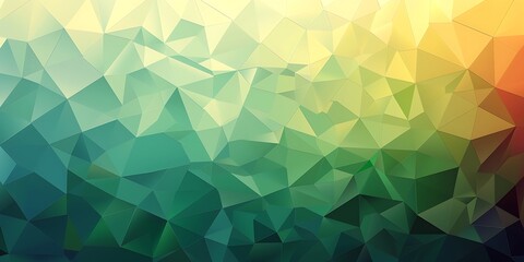 Obraz premium Abstract geometric background consisting of pastel colored polygons arranged in a gradient.