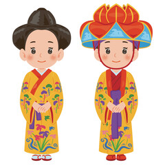 琉装と琉装花笠の女性セット