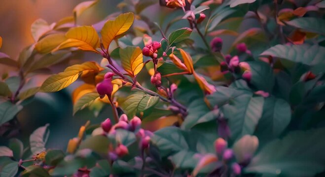 grashopper in a green leaves motion video graphic, footage