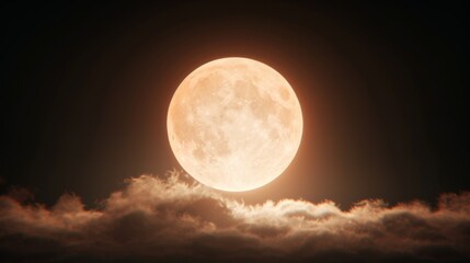 Midnight Haunting: Minimalist Halloween Moonlit Festival Wallpaper