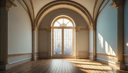 the interior of the large hall