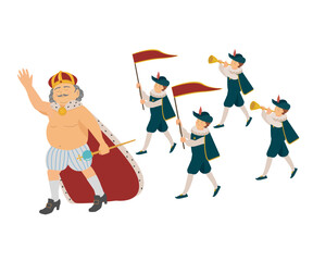 裸の王様の行進