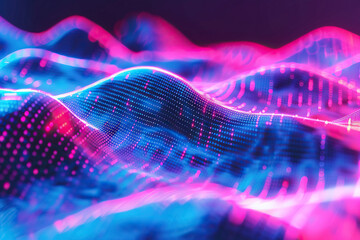 Beautiful texture surface neon wave, design natural abstract background