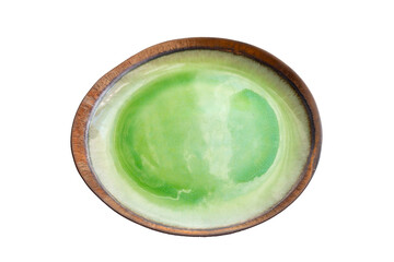 Ceramic plate on on background