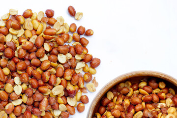Red skin peanuts roasted salted, peanut snacks