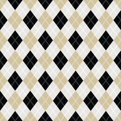Japanese Diamond Checkered Vector Seamless Pattern