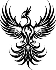 Phoenix Flat Vector Illustration.