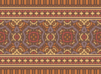 Ethnic Pattern. Tribal seamless pattern Aztec Vintage Native American ethnic vector background. vector image. Mexican blanket stripes seamless pattern.