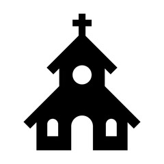 Christian Church Icon Vector Art Illustration