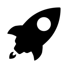 Rocket Icon Vector Illustration Art