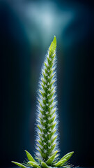 AI generated image of an artistic plant on dark background
