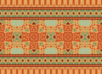 American, Mexican style. Aztec tribal geometric ethnic seamless pattern. Vintage Native American ethnic vector background. Traditional ornament; Hawaiian Tribal.