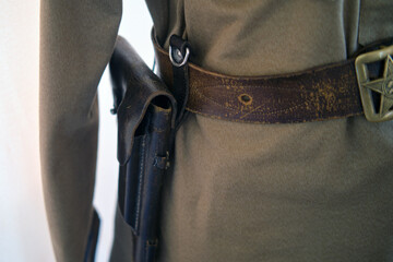 Military uniform of USSR pilots during the Second World War. Historical aviation items from the...