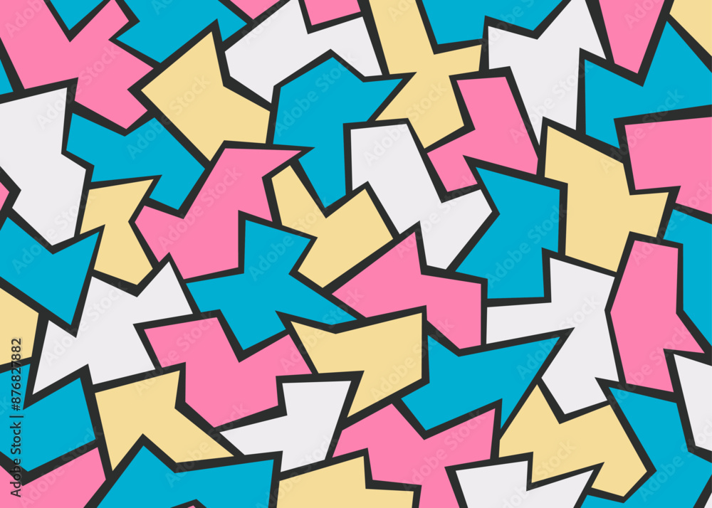 Poster abstract background with colorful geometric pattern
