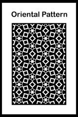 Oriental  pattern for fabric, wallpaper, flyer, business card. For use in graphics.