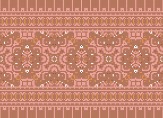 American, Mexican style. Aztec tribal geometric ethnic seamless pattern. Vintage Native American ethnic vector background. Traditional ornament; Hawaiian Tribal.