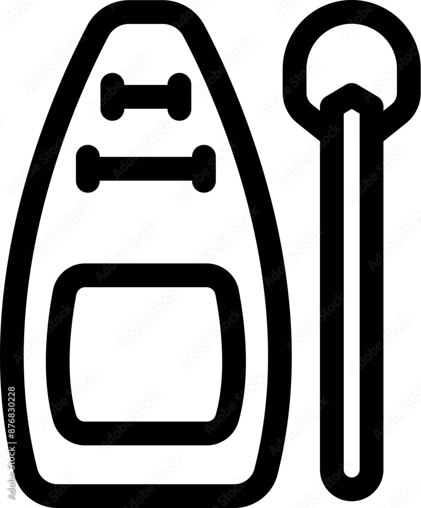 Poster line art icon depicting a modern car key with remote control locking system