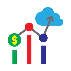 Futures Trading Vector Flat Icon Design