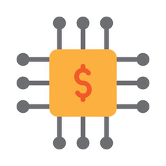 Financial Technology (FinTech) Vector Flat Icon Design