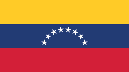 Official vector flag of Venezuela. Illustration eps10.