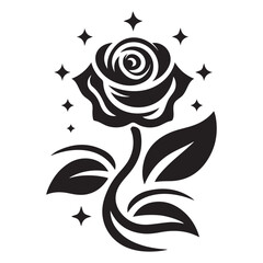 Rose flower vector art
