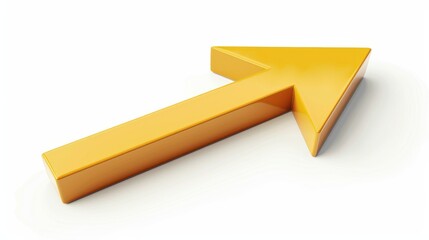 3D cursor arrow icon isolated on white background. Vector illustration.